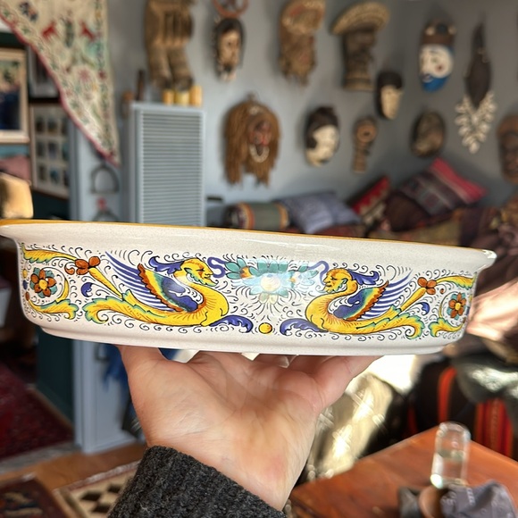 🇮🇹 Ceramica Nova Deruta Italian pottery. Decorated with decal and hand painted - Picture 1 of 15